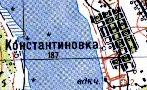 Топографічна карта Костянтинівки