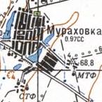 Топографическая карта Мураховки
