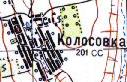 Топографическая карта Колосовки