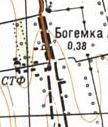 Топографическая карта Богемки