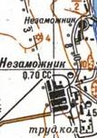 Topographic map of Nezamozhnyk