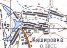 Топографическая карта Кашировки