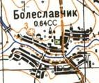 Топографічна карта Болеславчика