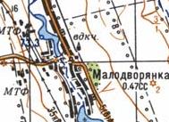 Топографическая карта Малодворянки