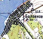 Топографічна карта - Баловне