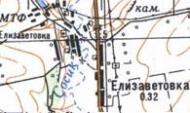 Топографічна карта Єлизаветівки