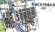 Топографическая карта Киселевки