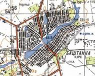 Топографическая карта Баштанки