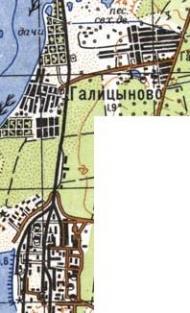 Топографічна карта Галицинового