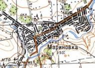Топографічна карта Маринівки
