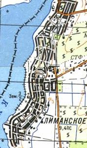 Топографічна карта Лиманського