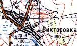 Топографическая карта Викторовки