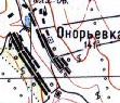 Топографическая карта Онорьевки