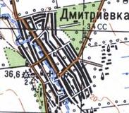Топографічна карта Дмитрівки