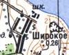 Топографічна карта Широкого