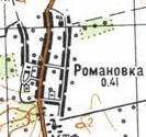 Topographic map of Romanivka