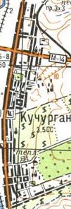 Топографічна карта Кучургана