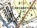 Топографічна карта Єлизаветівки