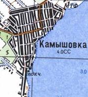 Топографічна карта Комишівки