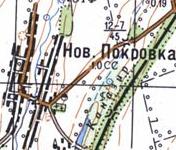 Топографічна карта Нової Покровки