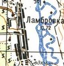 Топографічна карта Ламбрівки