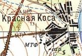 Топографічна карта Красної Коси