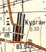 Топографічна карта Кургана