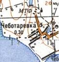 Топографічна карта Чоботарівки