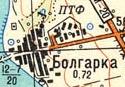 Топографическая карта Болгарки