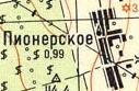 Топографічна карта Піонерського