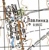 Топографічна карта Павлинка