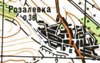 Топографическая карта Розаловки