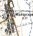 Topographic map of Mayorske