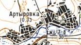 Топографічна карта Артирівки