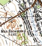 Топографічна карта Малої Василівки