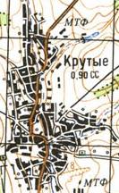 Топографічна карта Крутих