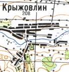 Топографічна карта Крижовлиного
