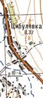 Топографічна карта Цибулівки