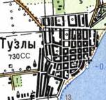Топографічна карта Тузлів