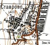 Топографічна карта Ставрового