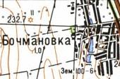 Топографічна карта Бочманівки