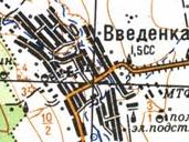 Топографічна карта Введенка