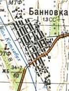Топографічна карта Баннівки