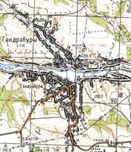 Топографічна карта Гандрабурів
