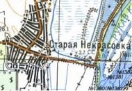 Топографічна карта Старої Некрасівки