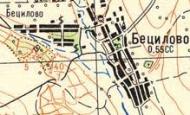 Топографічна карта Бецилового