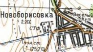 Топографічна карта Новоборисівки