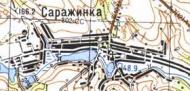 Topographic map of Sarazhynka