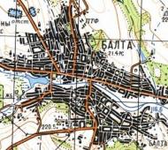 Топографічна карта Балти