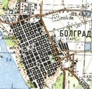 Топографічна карта Болграда